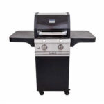 Saber Deluxe 2-Burner Infrared Gas Grill – Black Compact Propane BBQ Grill