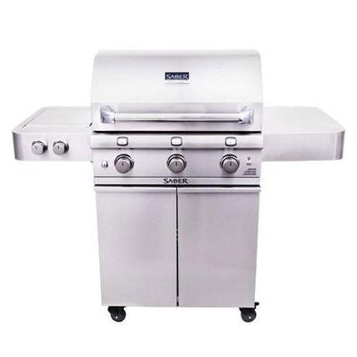 Saber Premium 3-Burner Infrared Gas Grill – Stainless Steel Propane BBQ Grill