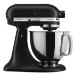 Artisan Series 5 Quart Tilt Head Stand Mixer with Pouring Shield KSM150PS, Matte Black