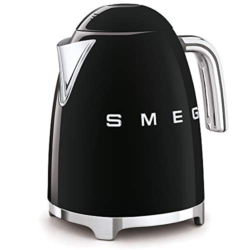 50's Retro Style Electric Water Kettle with Automatic Shutoff Black