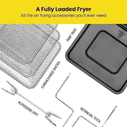 Multifunctional Digital Air Fryer+ Rotisserie, Dehydrator, Convection Oven