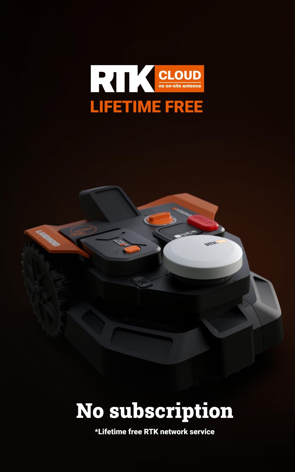 WORX Landroid Vision Cloud WR303E 2WD Robot Lawn Mower – Wire-Free AI Vision Robotic Mower with App Control