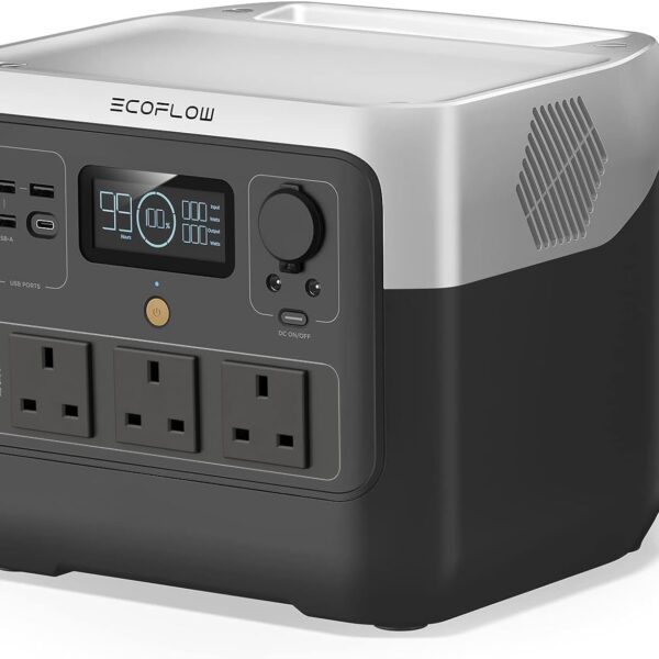 768Wh Portable Power Station 1600W Peak – LiFePO4 Solar Generator with 11 Outputs for Camping & RV
