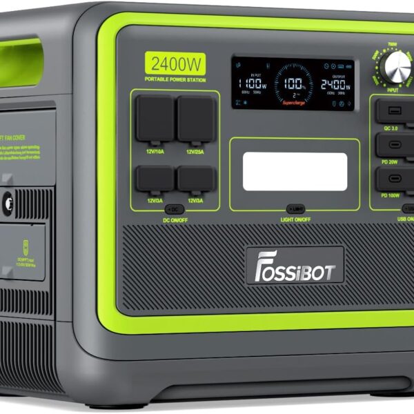 2048Wh Portable Power Station 2400W LiFePO4 – Fast Charging Solar Generator for Home Backup & Off-Grid