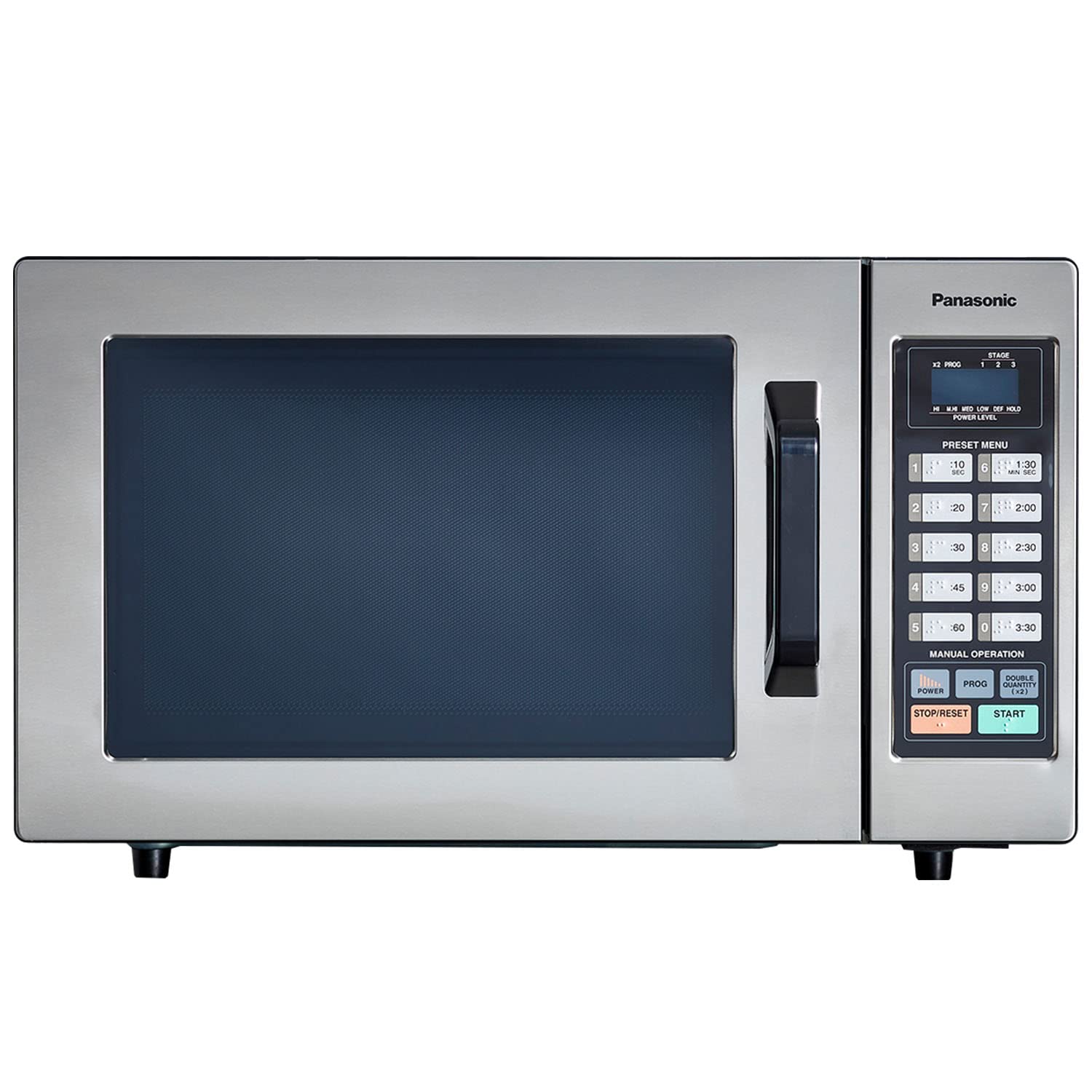 Consumer NE1054F 1000 Watt Commercial Microwave Oven With 10 Programmable Memory, Stainless