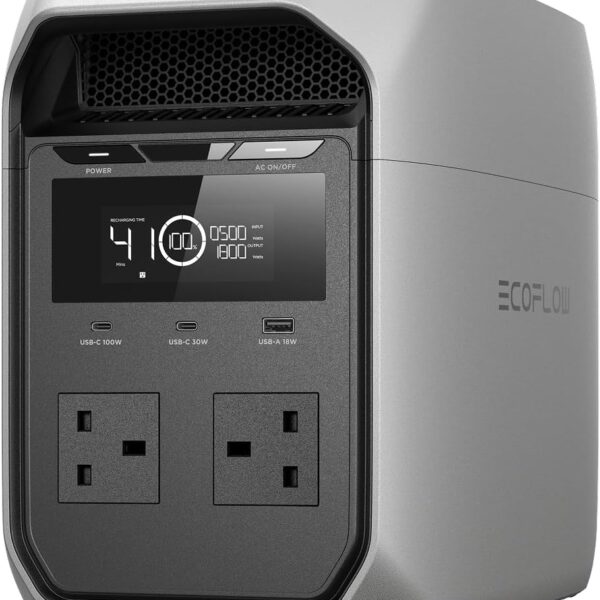 1070Wh Portable Power Station 1800W LiFePO4 – Solar Generator with UPS & 1 Hr Fast Charging