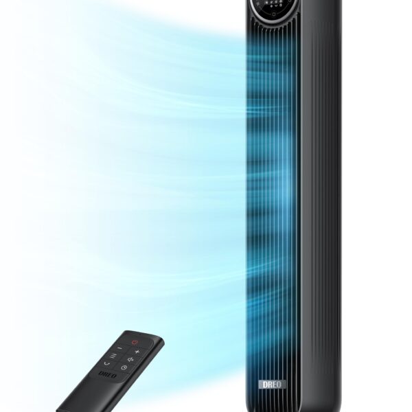 28dB Silent Tower Fan, 25ft/s Velocity Electric Cooling Fan