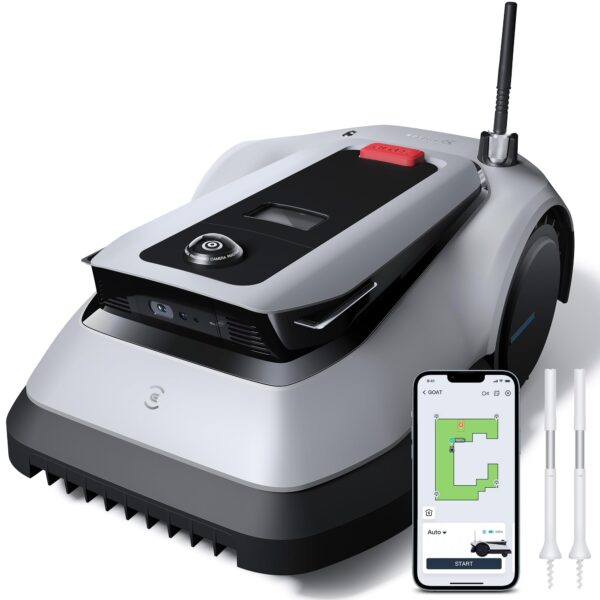 ECOVACS GOAT G1-800 Robot Lawn Mower – No Boundary Wire, 3D Obstacle Avoidance, for Lawns up to 0.2 Acre