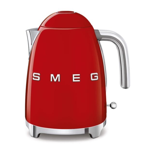 50's Retro Style Electric Water Kettle with Automatic Shutoff Red