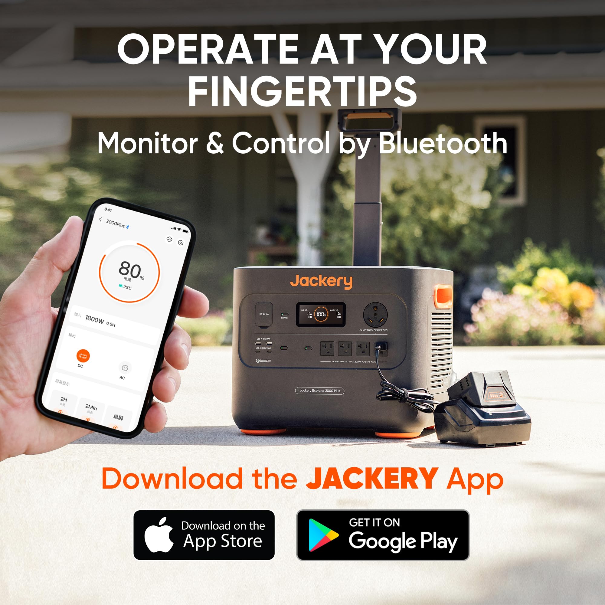 Jackery Explorer 2000 Plus Portable Power Station 2042Wh 3000W – Expandable LiFePO4 Solar Generator