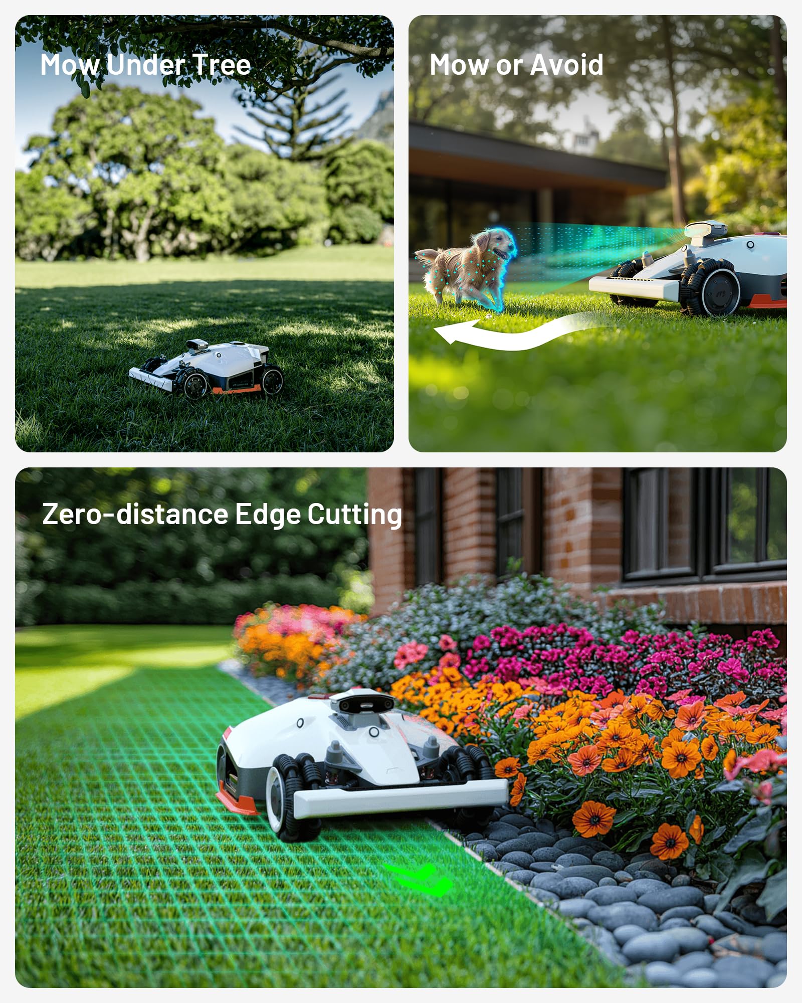 Mammotion LUBA 2 AWD 5000X Wire-Free Robot Lawn Mower – RTK + AI Vision, All-Wheel Drive, 1.25 Acre Coverage