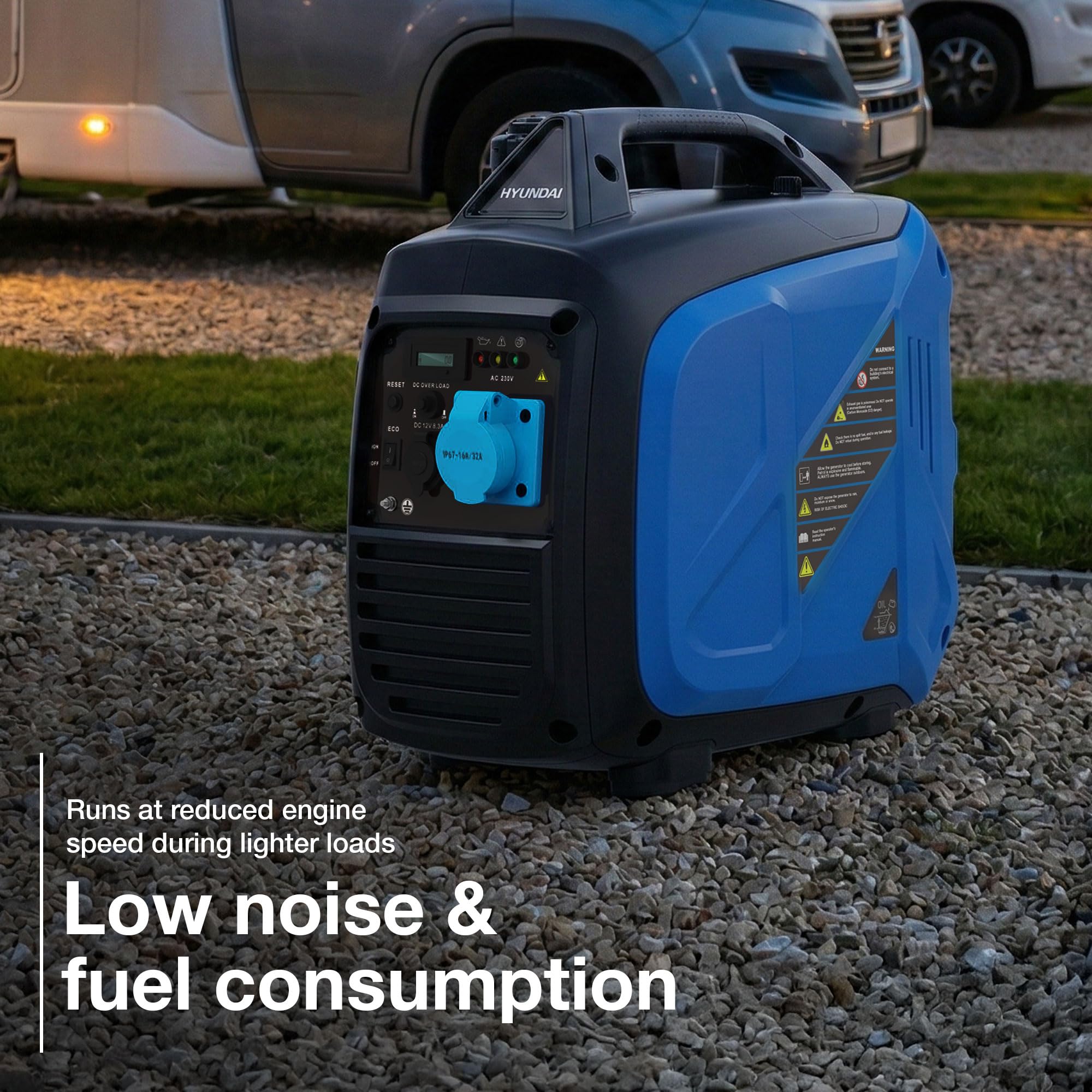3300W Gas Inverter Generator – Quiet Portable Generator, 6 Hr Runtime