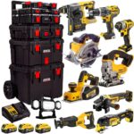 DEWALT 20V MAX XR 10 Tool Combo Kit with 3 x 5.0Ah Batteries, Charger & Rolling Toolbox (DCKT4T10P4)