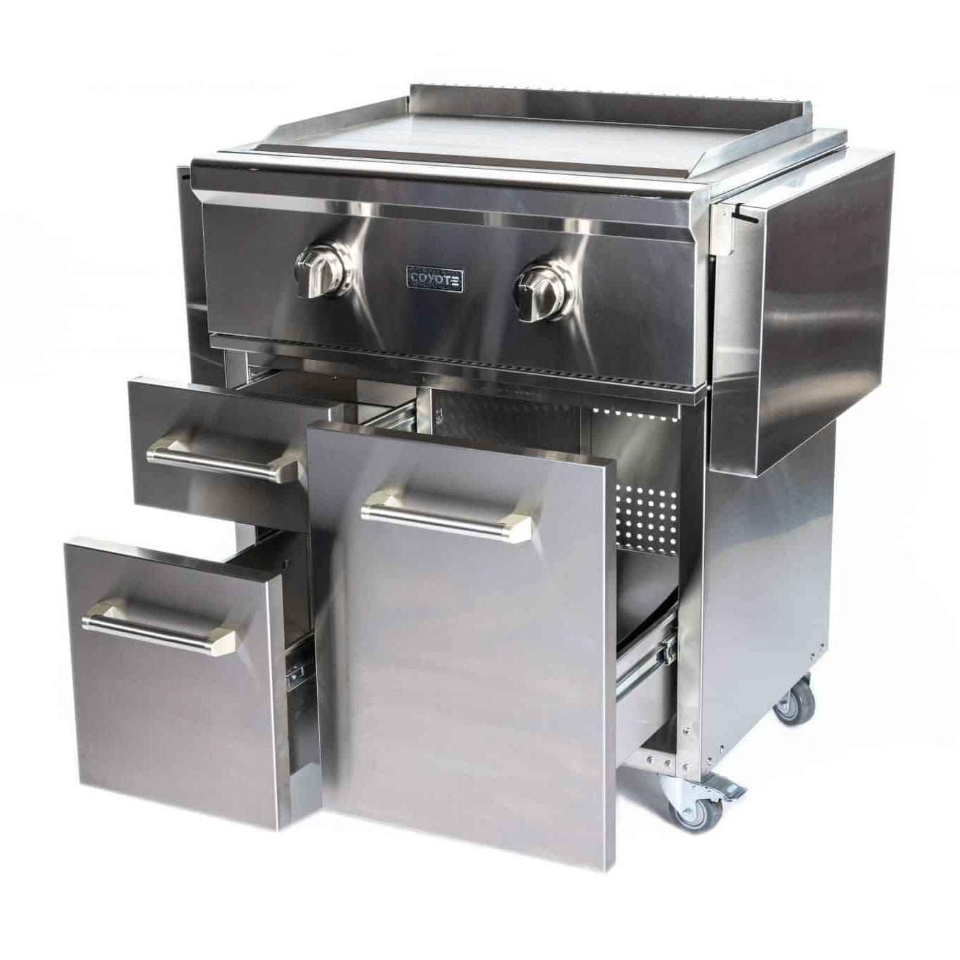 Coyote 30 in Flat Top Gas Griddle – Stainless Steel Outdoor Griddle