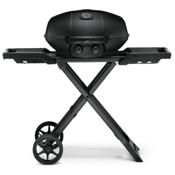 Napoleon Phantom TravelQ PRO 285 Portable Propane Gas Grill – 2-Burner Tabletop Grill with Cart