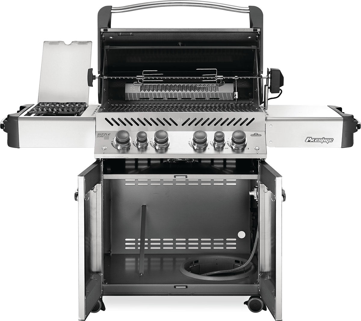 Napoleon Prestige 500 RSIB Propane Gas Grill – 4-Burner Grill with Infrared Rear & Side Burners
