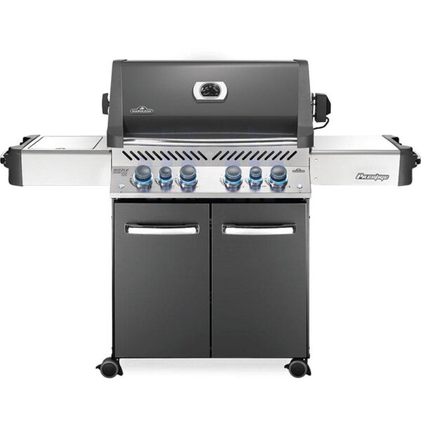 Napoleon Prestige 500 RSIB Natural Gas Grill with Infrared Rear & Side Burners – Grey