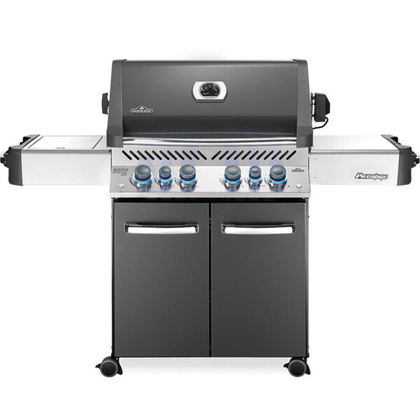 Napoleon Prestige 500 RSIB Propane Gas Grill with Infrared Rear & Side Burners – Grey