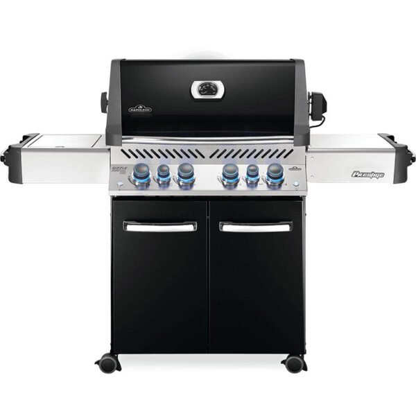 Napoleon Prestige 500 RSIB Propane Gas Grill with Infrared Rear & Side Burners – Black