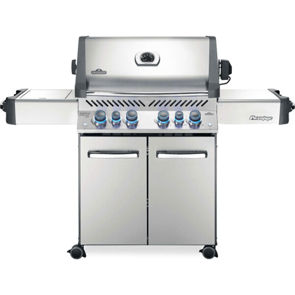 Napoleon Prestige 500 RSIB Natural Gas Grill – 4-Burner Grill with Infrared Rear & Side Burners