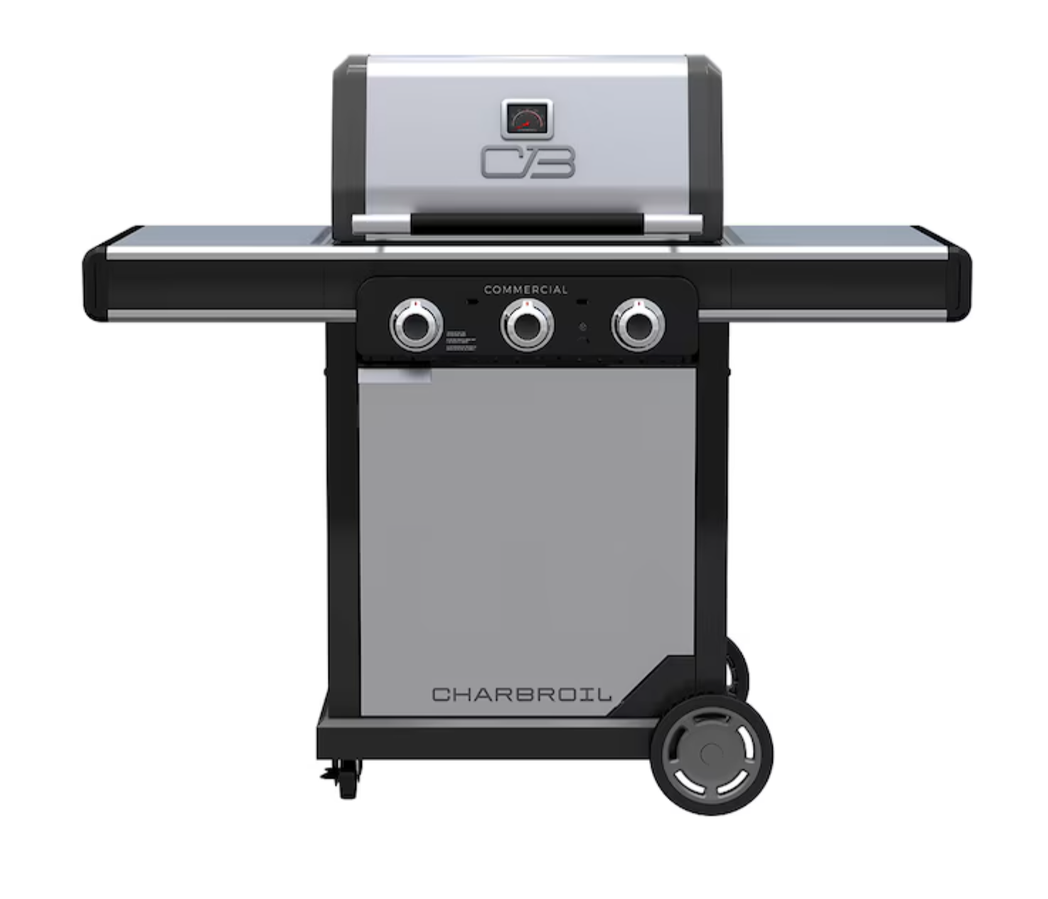 Char-Broil Commercial Series Grill & Griddle Combo – 3-Burner Infrared Gas Grill, Stainless Steel