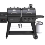 Pit Boss Pro Series Gas & Pellet Combo Grill – Wood Pellet Smoker and Propane Grill, Grey