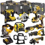 DEWALT 20V MAX XR 10 Tool Combo Kit with 3 x 5.0Ah Batteries, Charger & Cases (T4TKIT-6599)