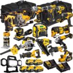 DEWALT 20V MAX XR 18 Tool Combo Kit with 5 Batteries & Charger – Cordless Power Tool Set (T4TKIT-1311)