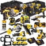 DEWALT 20V MAX XR 18 Tool Combo Kit with 5 Batteries & Charger – Cordless Power Tool Set (T4TKIT-1315)