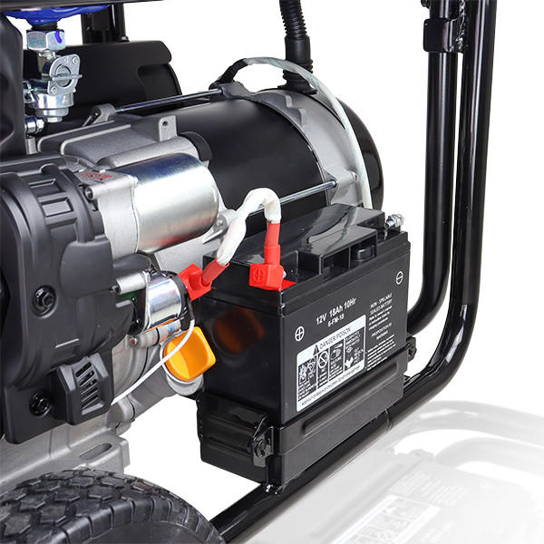 Hyundai HY9000LEK-2 7000W Gas Generator – Open Frame Electric Start Jobsite Generator with Wheel Kit