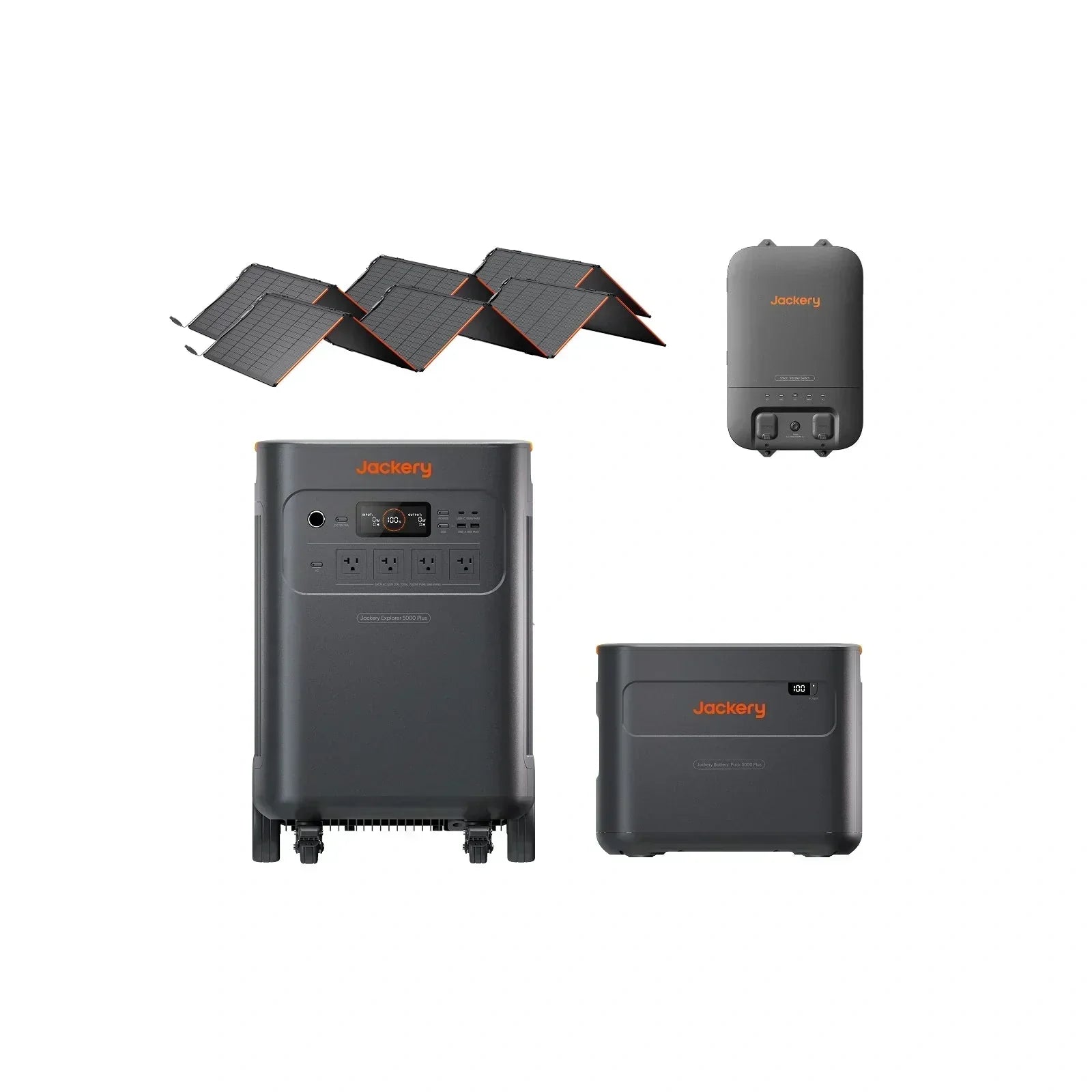 Jackery Explorer 5000 Plus Solar Generator 5040Wh – Whole Home Backup Power Station, 120V/240V, Expandable