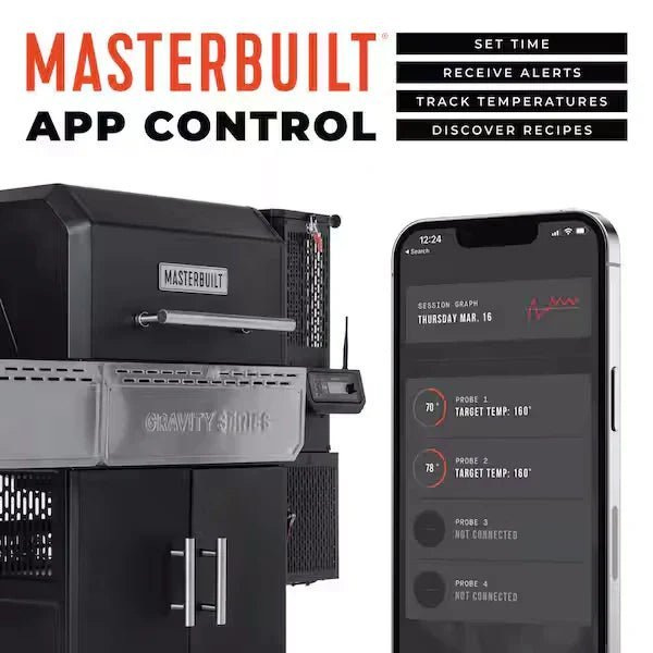 Masterbuilt Gravity Series 1150 Charcoal Grill & Smoker Starter Pack – Digital Gravity Fed BBQ